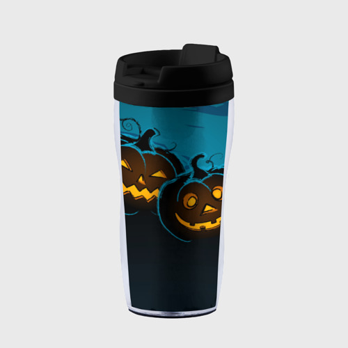 Термокружка-непроливайка Halloween3, цвет черный