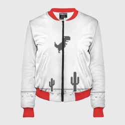 Женский бомбер 3D T-rex game