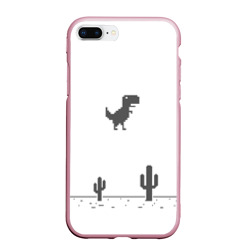 Чехол для iPhone 7Plus/8 Plus матовый T-rex game