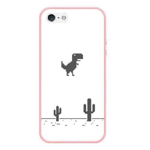 Чехол для iPhone 5/5S матовый T-rex game