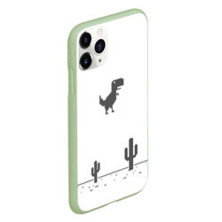 Чехол для iPhone 11 Pro матовый T-rex game - фото 2