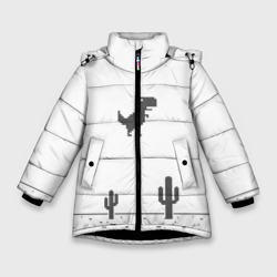 Зимняя куртка для девочек 3D T-rex game