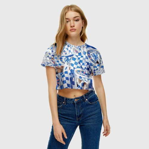 Женская футболка Crop-top 3D Chelsea, цвет 3D печать - фото 3