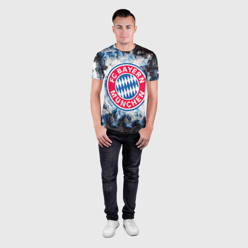 Мужская футболка 3D Slim Bayern, цвет 3D печать - фото 4
