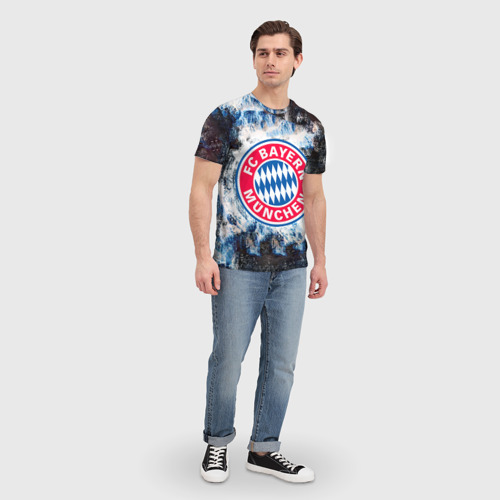 Мужская футболка 3D Bayern, цвет 3D печать - фото 5