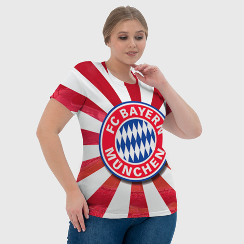 Женская футболка 3D Bayern, цвет 3D печать - фото 6