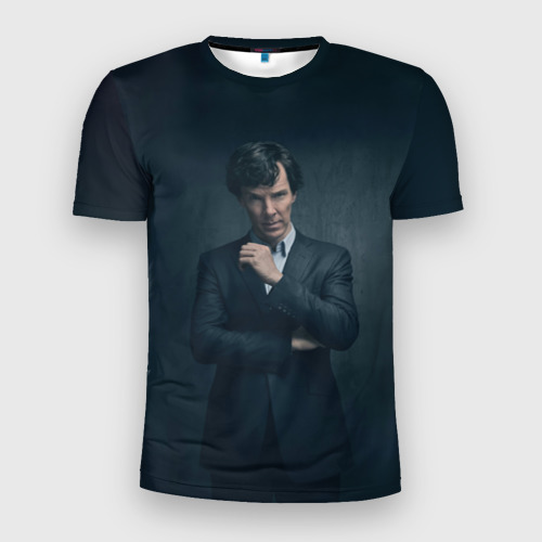 Мужская футболка 3D Slim Шерлок 2017, цвет 3D печать