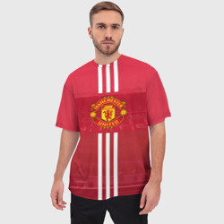 Мужская футболка oversize 3D Manchester United - фото 2