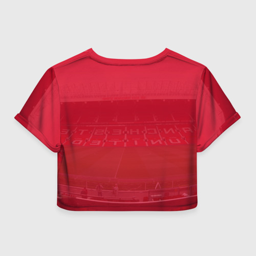 Женская футболка Crop-top 3D Manchester United, цвет 3D печать - фото 2