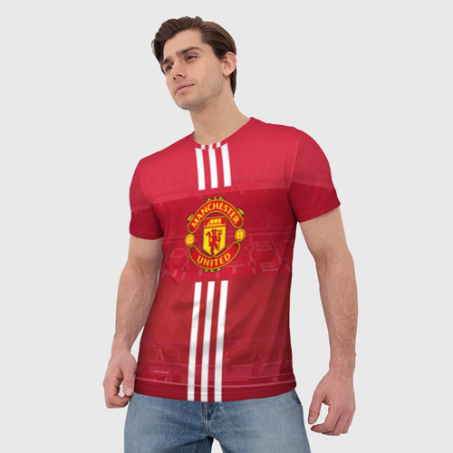 Мужская футболка 3D Manchester United, цвет 3D печать - фото 3