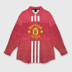 Женская рубашка oversize 3D Manchester United