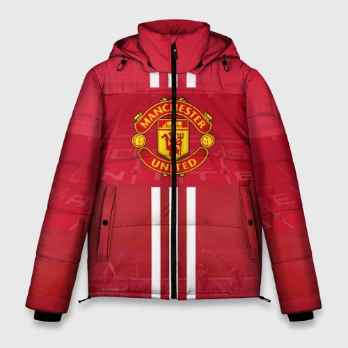 Мужская зимняя куртка 3D Manchester United