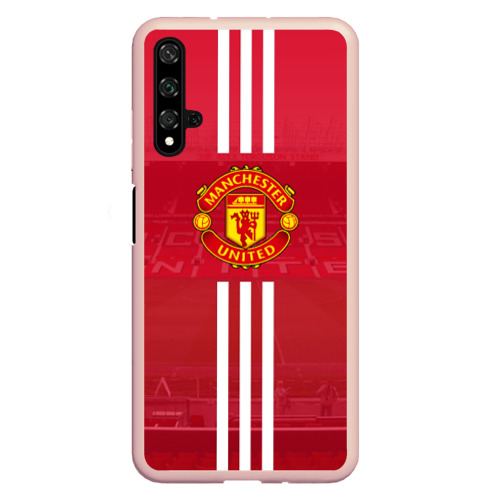 Чехол для Honor 20 Manchester United, цвет светло-розовый