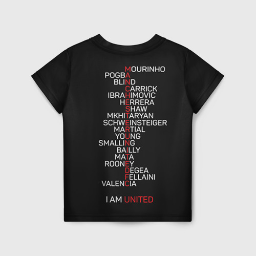 Детская футболка 3D Manchester United team, цвет 3D печать - фото 2