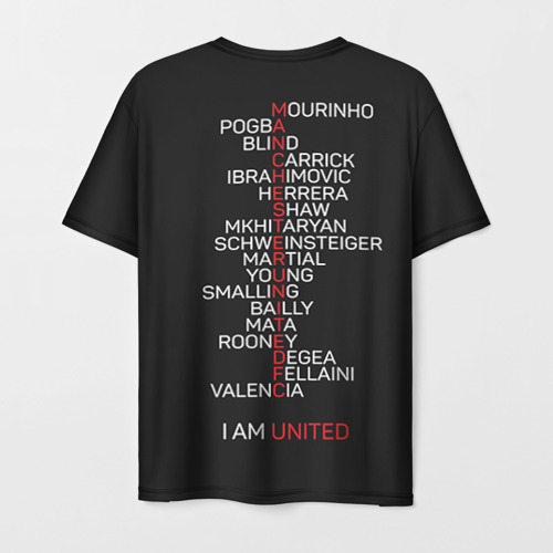 Мужская футболка 3D Manchester United team, цвет 3D печать - фото 2