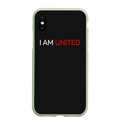 Чехол для iPhone XS Max матовый Manchester United team