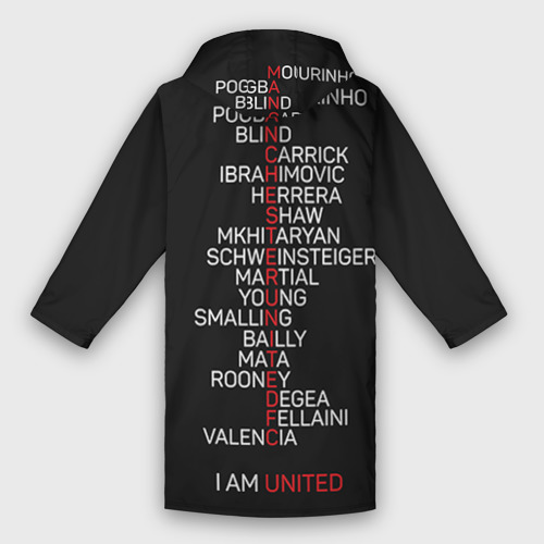Мужской дождевик 3D Manchester United team, цвет белый - фото 2