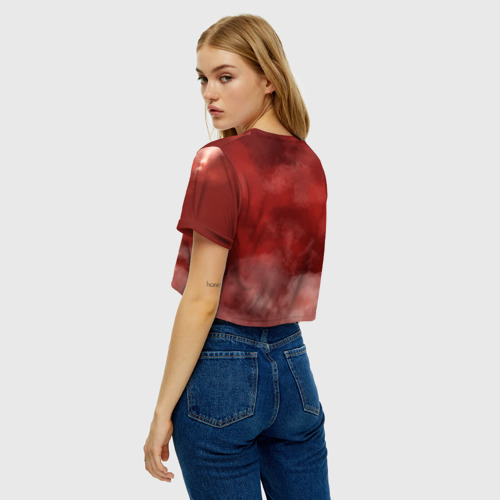 Женская футболка Crop-top 3D Manchester United, цвет 3D печать - фото 5