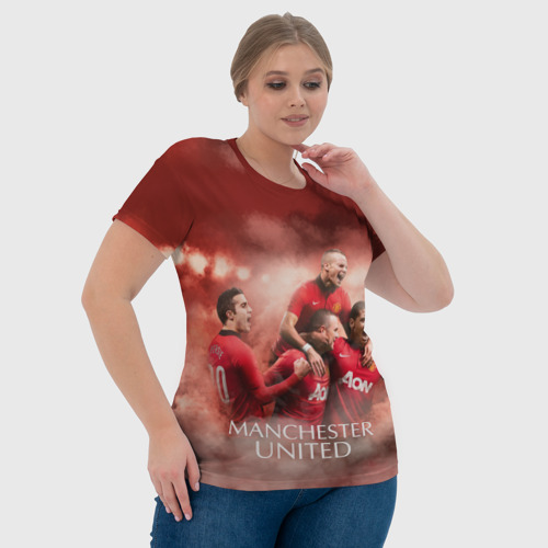 Женская футболка 3D Manchester United, цвет 3D печать - фото 6