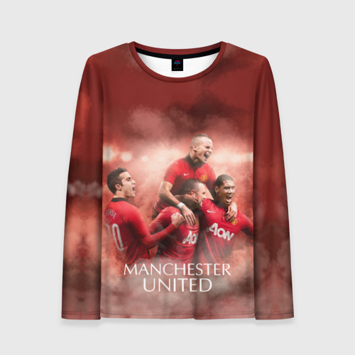 Женский лонгслив 3D Manchester United, цвет 3D печать