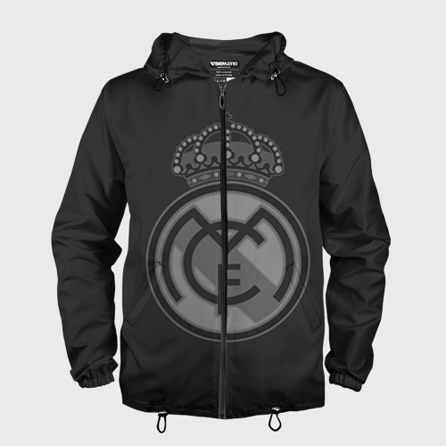 Мужская ветровка 3D Real Madrid Фото 01 Мужская ветровка 3D Real Madrid Фото 01