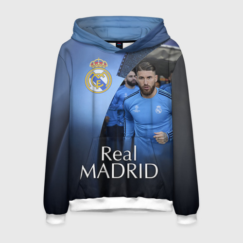 Мужская толстовка 3D Real Madrid, цвет белый