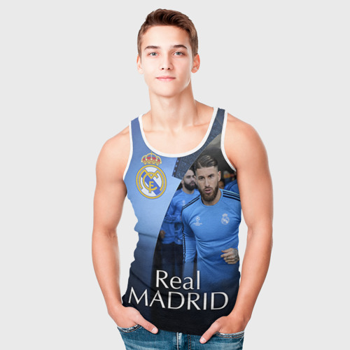 Мужская майка 3D Real Madrid, цвет 3D печать - фото 5