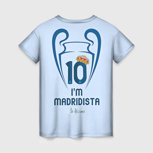 Женская футболка 3D Real Madrid, цвет 3D печать - фото 2