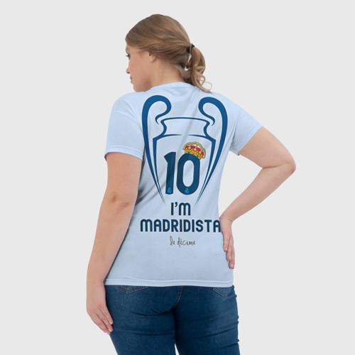 Женская футболка 3D Real Madrid, цвет 3D печать - фото 7
