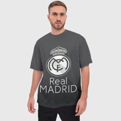 Мужская футболка oversize 3D Real Madrid - фото 2