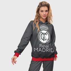 Женский костюм с толстовкой 3D Real Madrid - фото 2
