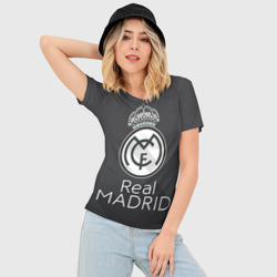 Женская футболка 3D Slim Real Madrid - фото 2