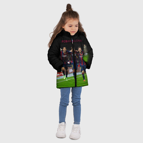 Зимняя куртка для девочек 3D Barcelona6, цвет красный - фото 5