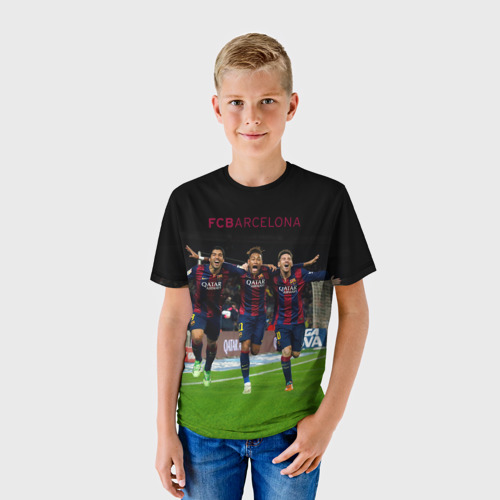 Детская футболка 3D Barcelona6, цвет 3D печать - фото 3
