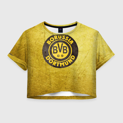 Женская футболка Crop-top 3D Borussia3, цвет 3D печать