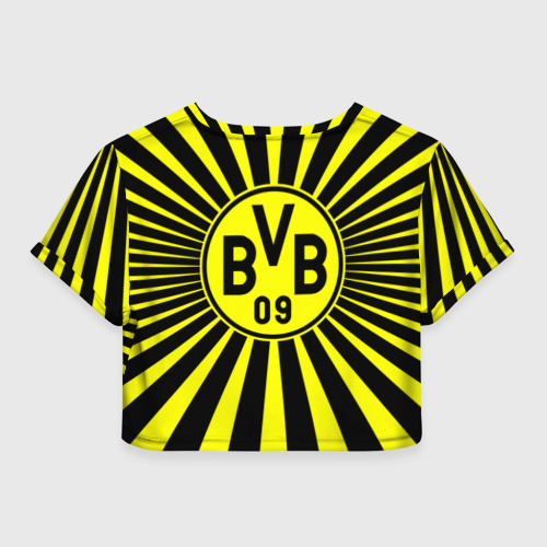 Женская футболка Crop-top 3D Borussia1, цвет 3D печать - фото 2