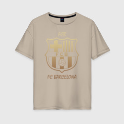 Женская футболка хлопок Oversize Barcelona1
