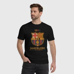 Мужская футболка хлопок Barcelona2 - фото 2