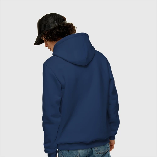 Мужская толстовка хлопок с принтом Barcelona2, вид сзади #2