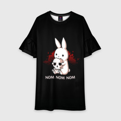 Детское платье 3D Череп nom-nom rabbit