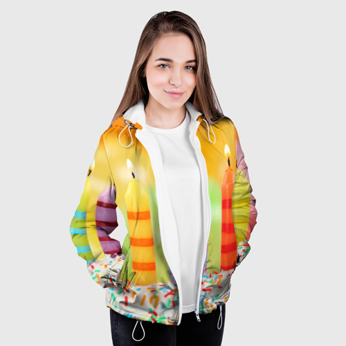 Женская куртка 3D Цвета радости, цвет белый - фото 4