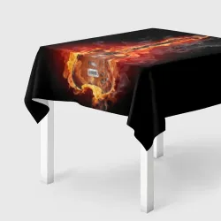 Скатерть 3D Адская гитара