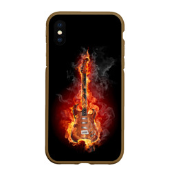 Чехол для iPhone XS Max матовый Адская гитара