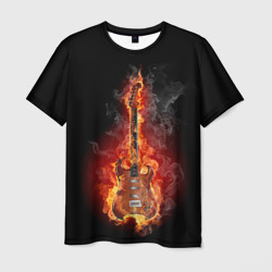 Мужская футболка 3D Адская гитара