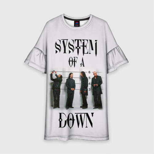 Детское платье 3D System of a Down, цвет 3D печать