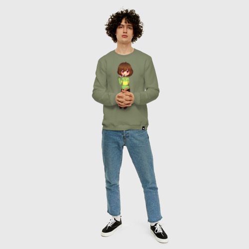 Мужской свитшот хлопок Chara, цвет авокадо - фото 5