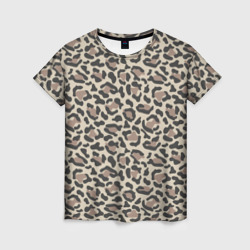 Женская футболка 3D Шкура леопарда 3