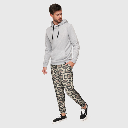 Мужские брюки 3D Шкура леопарда 3, цвет 3D печать - фото 3