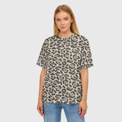 Женская футболка oversize 3D Шкура леопарда 3 - фото 2