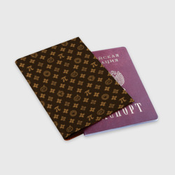 Обложка для паспорта матовая кожа Geek символика паттерны - фото 2